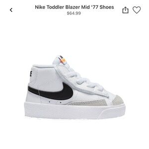 Nike Kids Blazer Mid ‘77 sneaker size 7 toddler